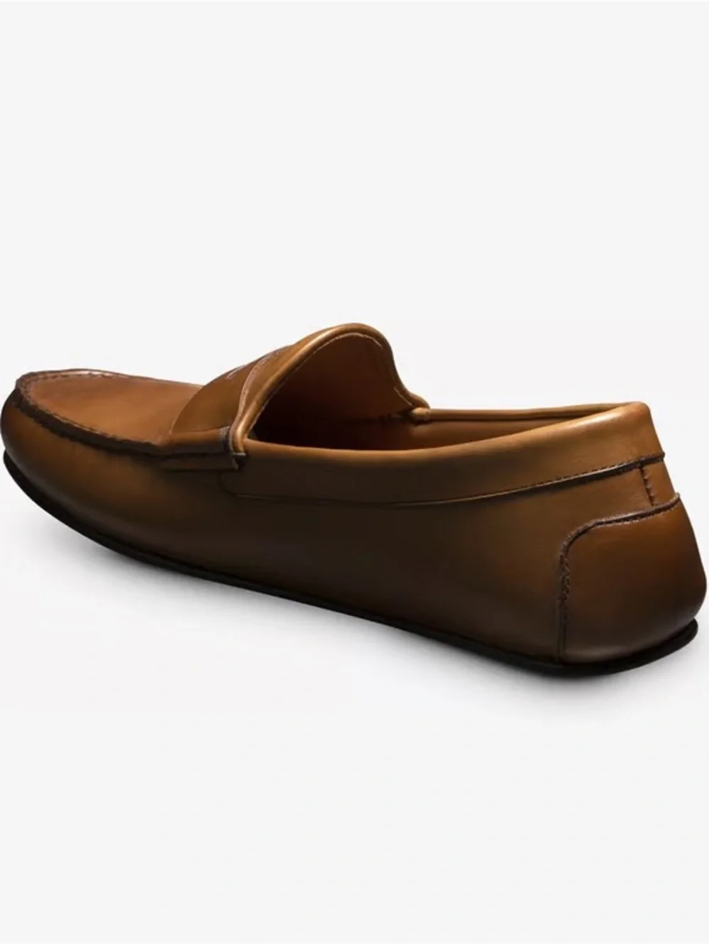 Allen Edmonds Super Sport Penny Loafers 6456 Walnut Brown Leather Slip-on 10.5 - Picture 13 of 14